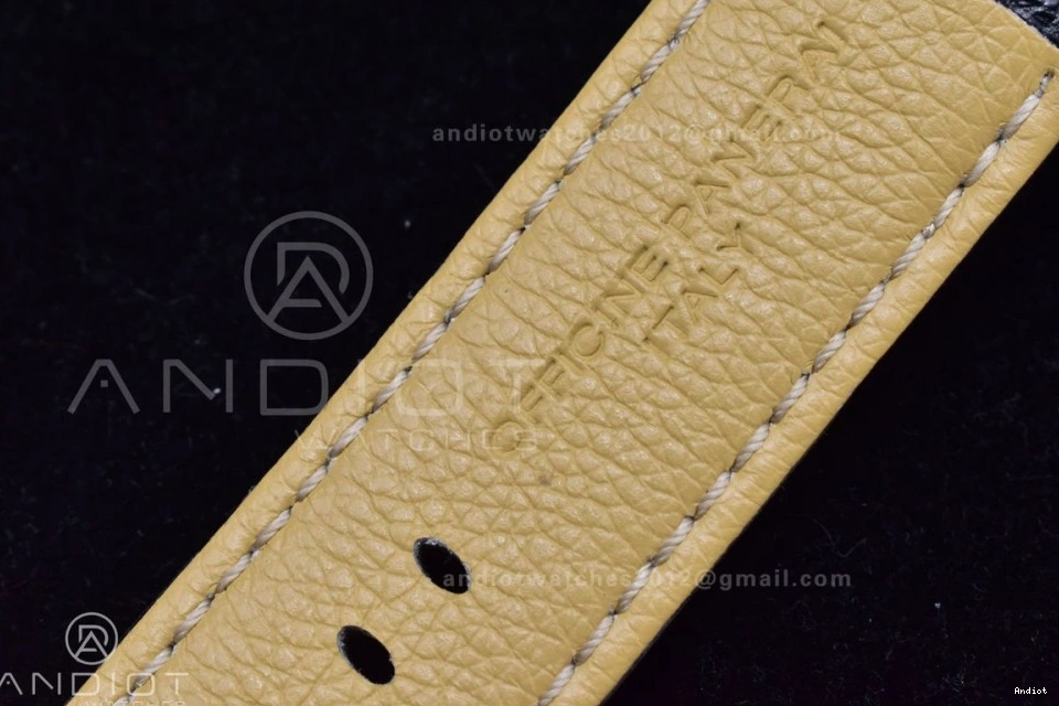 A6497 Edition H 1:1 Superlumed on Y-Incabloc XF Leather PAM217 Dial with Best Black Strap 0113